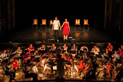 Spectacle Le Chant des voyelles - Coproduction Orchestre Universitaire et Théâtre Universitaire - 02 juin 2014 -  copyright Ludovic Gaudard